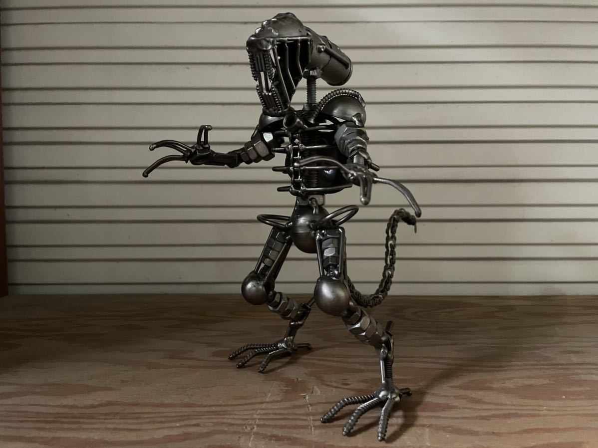 メタルアート バイク 廃材 バイク パーツリサイクル品 フィギュア