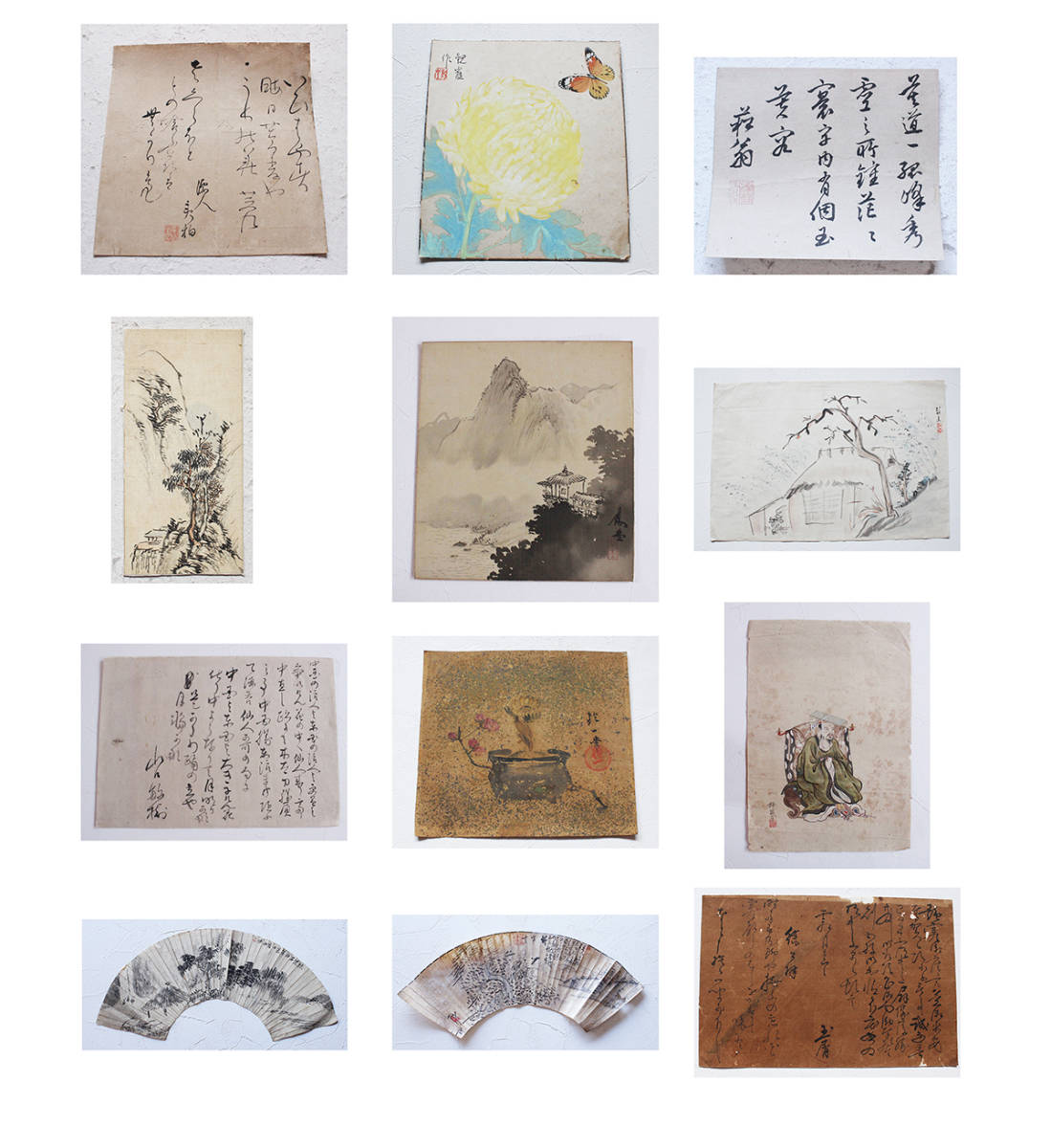 佐藤雪洞（作）肉筆 真作 色紙額 額装書画 佐藤雪洞（作）肉筆 真作 色紙額 額装書画