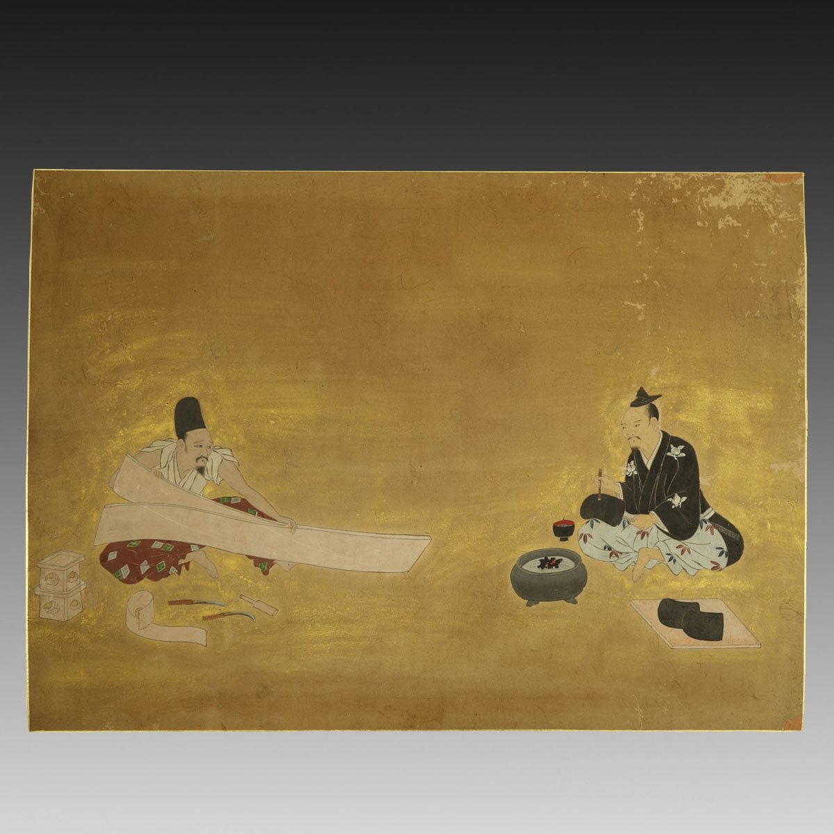 人物 古画 手巻き画絵巻 作者不明 画軸 紙本 旧藏 希少 肉筆 WWKK119 人物 古画 手巻き画絵巻 作者不明 画軸 紙本 旧藏 希少 肉筆 WWKK119