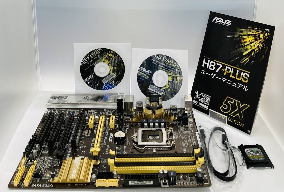 Asus H87-Plus + Core i5-4670 + メモリ20GB Asus H87-Plus + Core i5-4670 + メモリ20GB