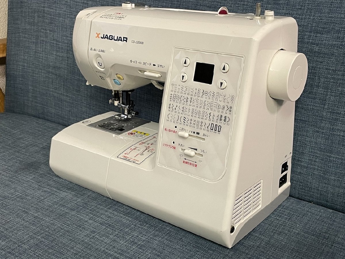 JAGUAR コンピューターミシン CD-2204W ジャガー コンピュータミシン ホワイトCD-2204W - メルカリ