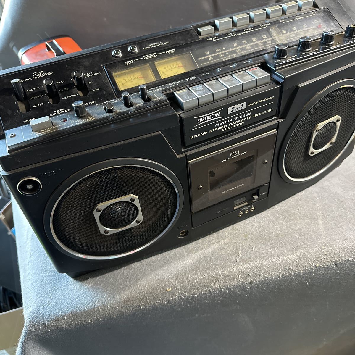 希少☆マランツ CRS-7800 スーパースコープ 通電OK ラジカセ ジャンク☆