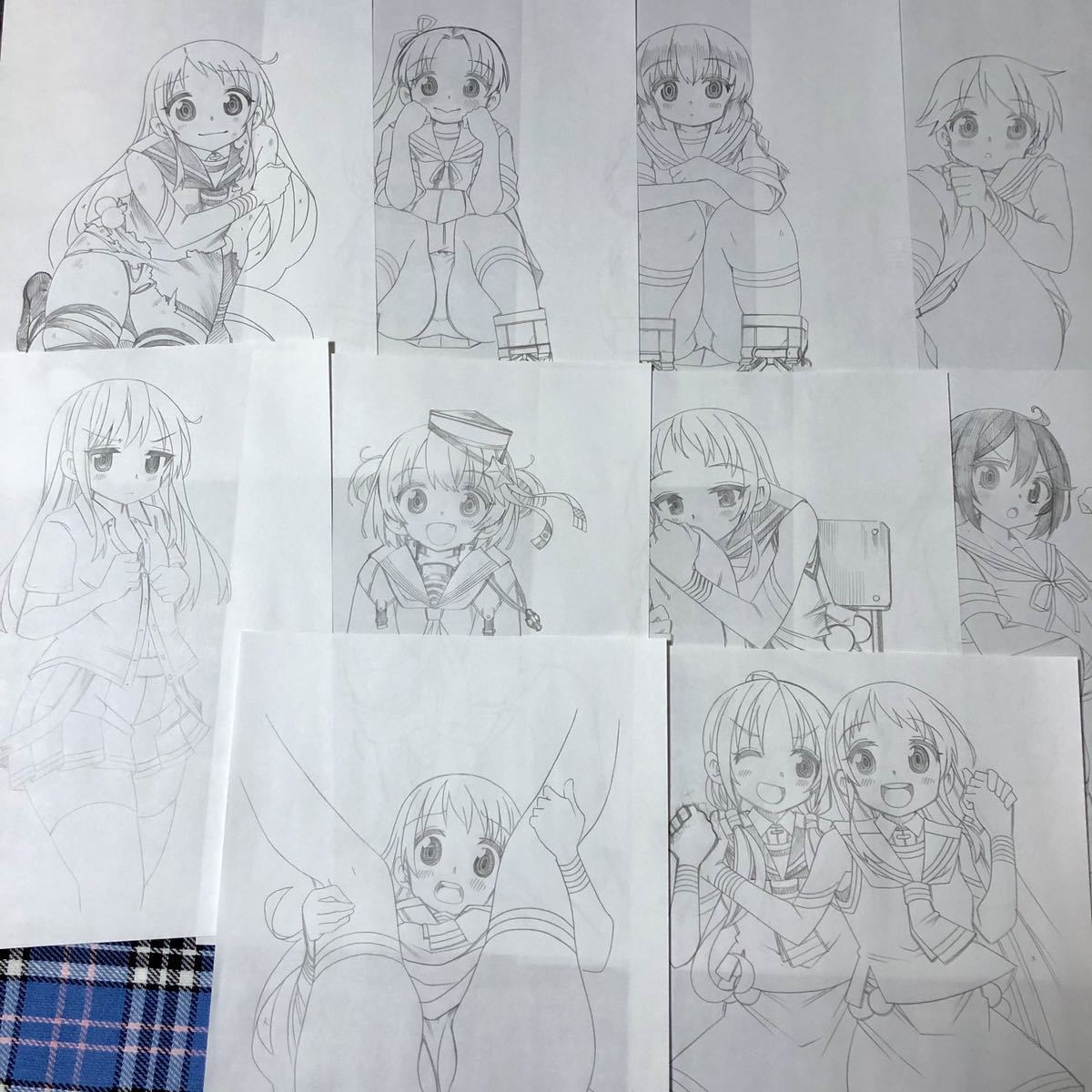 艦これ 】 同人 手描き イラスト 【 響 】イラストボードB5