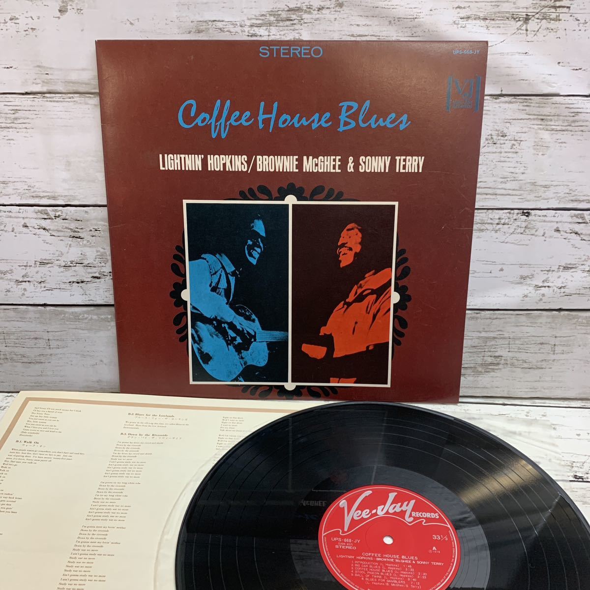 【やや傷や汚れあり】【中古品】ライトニン・ホプキンス / コーヒー・ハウス・ブルース LPレコード UPS668JY LIGHTNIN