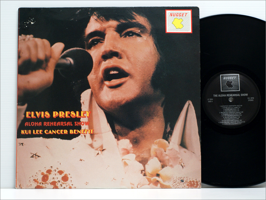 【やや傷や汚れあり】リプロ・オランダ盤レコード ELVIS PRESLEY エルヴィス・プレスリー / ALOHA REHEARSAL