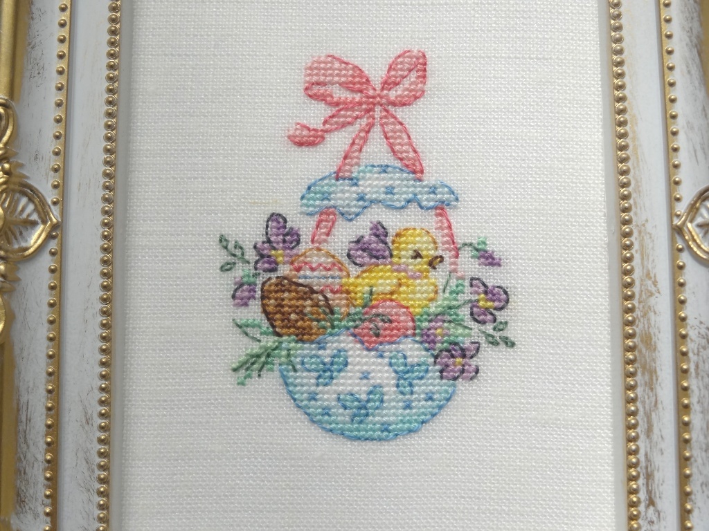 クロスステッチ図案 ヴェロニク ご専用 クロスステッチ 完成品