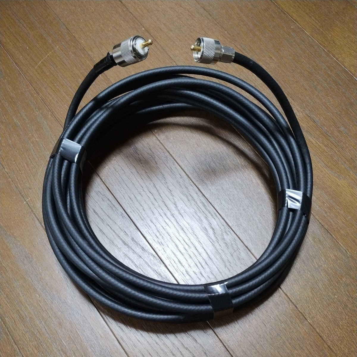 【目立った傷や汚れなし】フジクラ 5DFB 両端MP 片側脱着 (10m) 低SWR仕様 固定局用 同軸ケーブル 低損失 5D-FB 5dfb ...