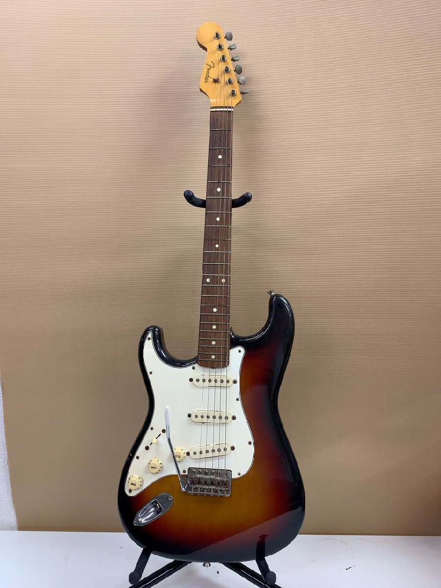 【傷や汚れあり】♪【Fender エレキギター フェンダー ダークブラウン ホワイト Nシリアル レフティ ストラト 弦楽器 本体のみ 超お