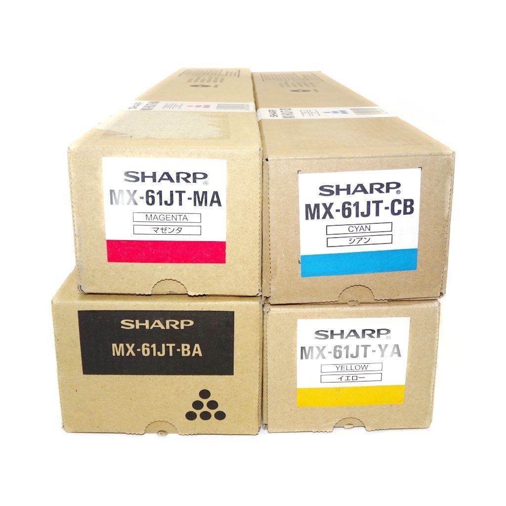 シャープ 純正トナー MX-61JT(4色セット)未使用 未使用】4色 シャープ 純正トナー MX-61JT(4色セット)未使用 未使用】4色