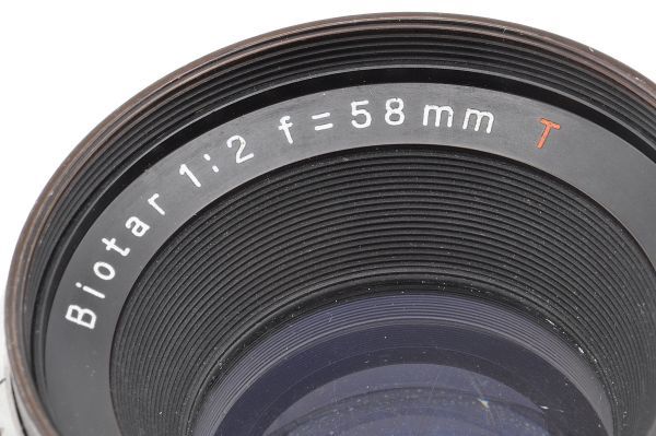 CARL ZEISS JENA Biotar M42 F=5.8cm f/2 17 blades Red T. S/N