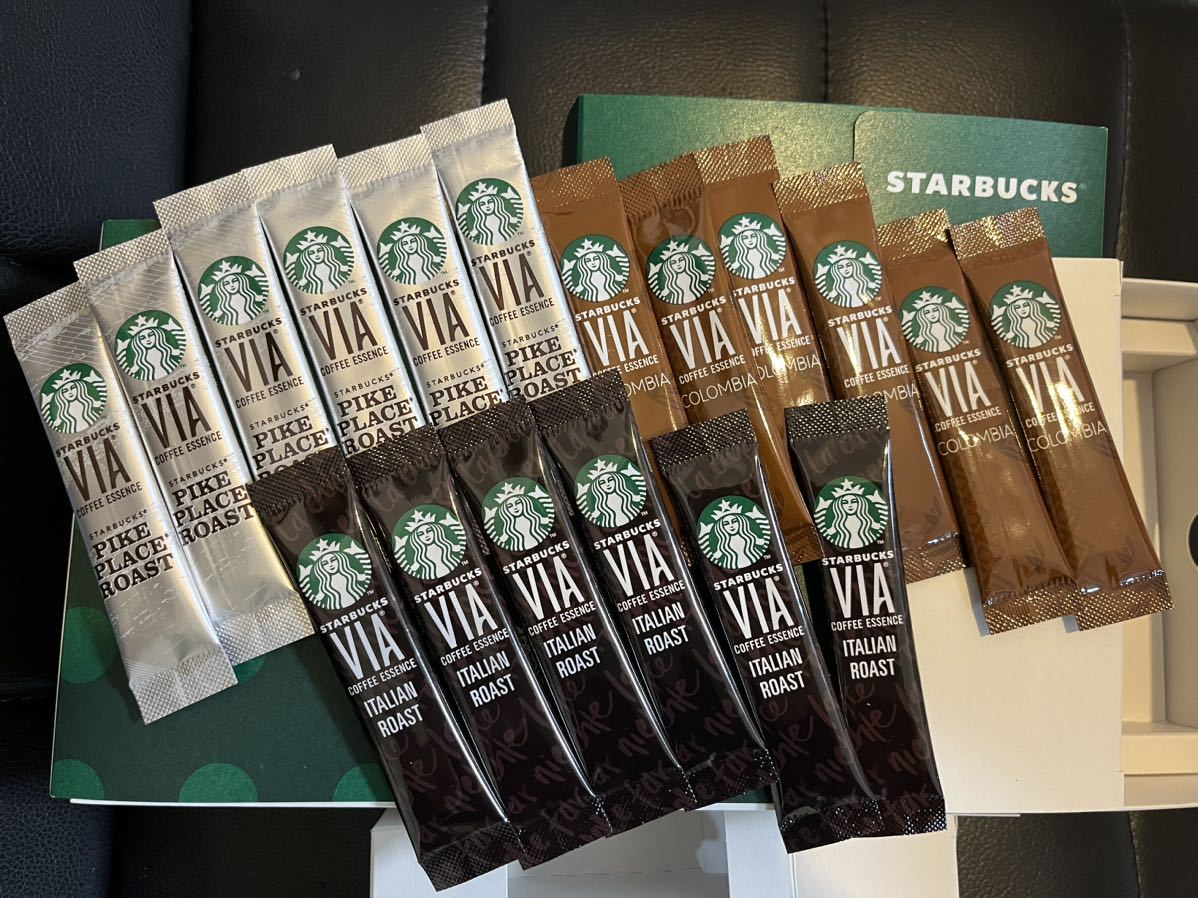 スタバ インスタント via ヴィア ディカフェ イタリアン コロンビア 高