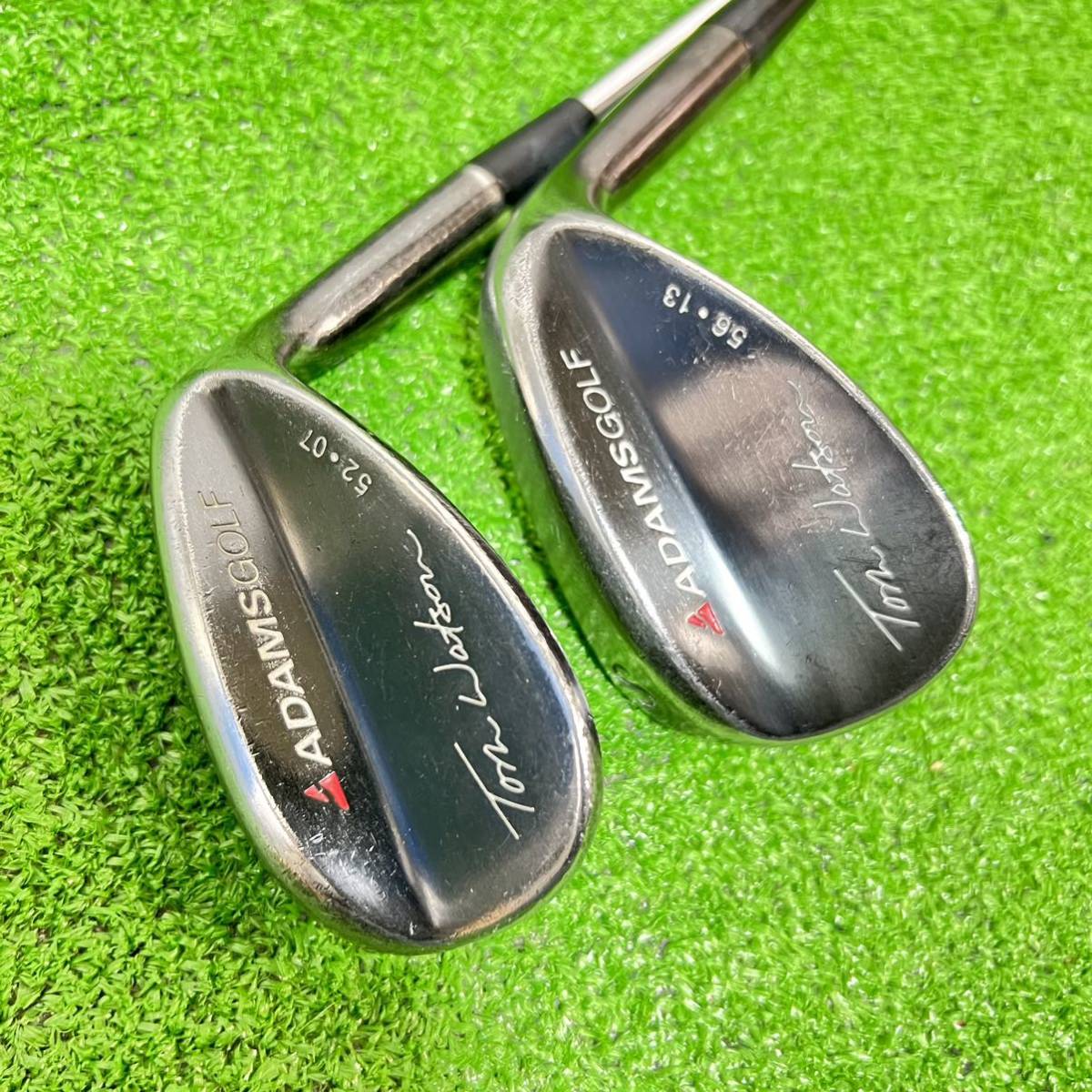 【傷や汚れあり】♪ADAMS GOLF アダムスゴルフ Tom Watson トムワトソン 56-13 ウェッジ SW 56° 純正スチール ...