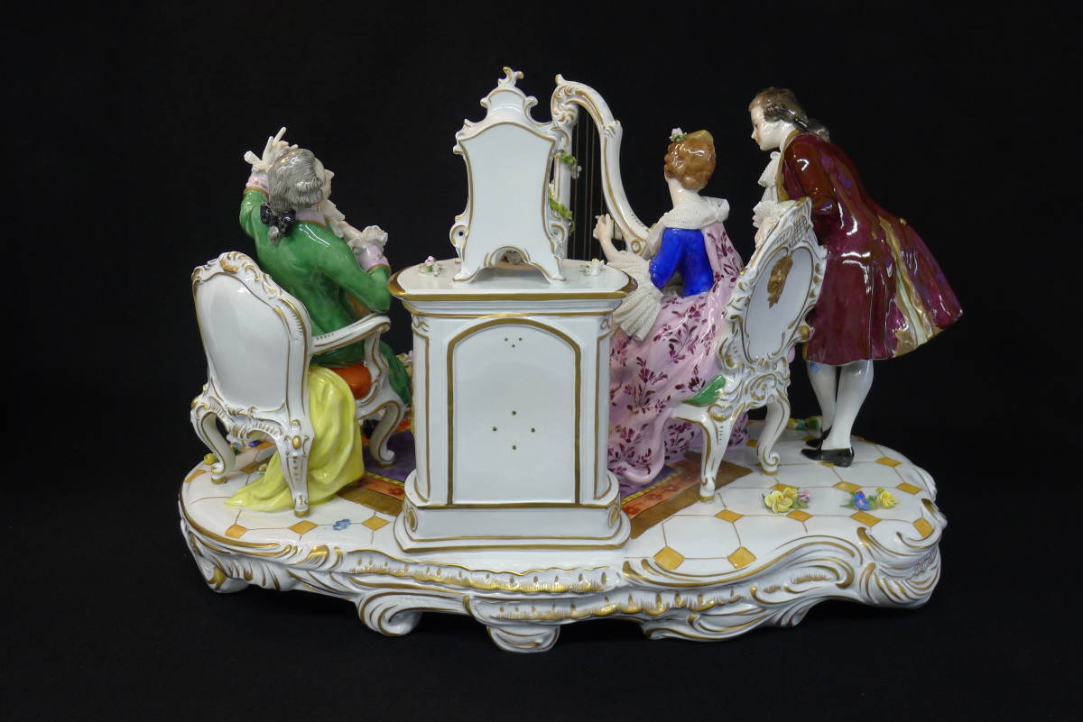 Irish Dresden アイリッシュドレスデン レース陶器人形2体セット