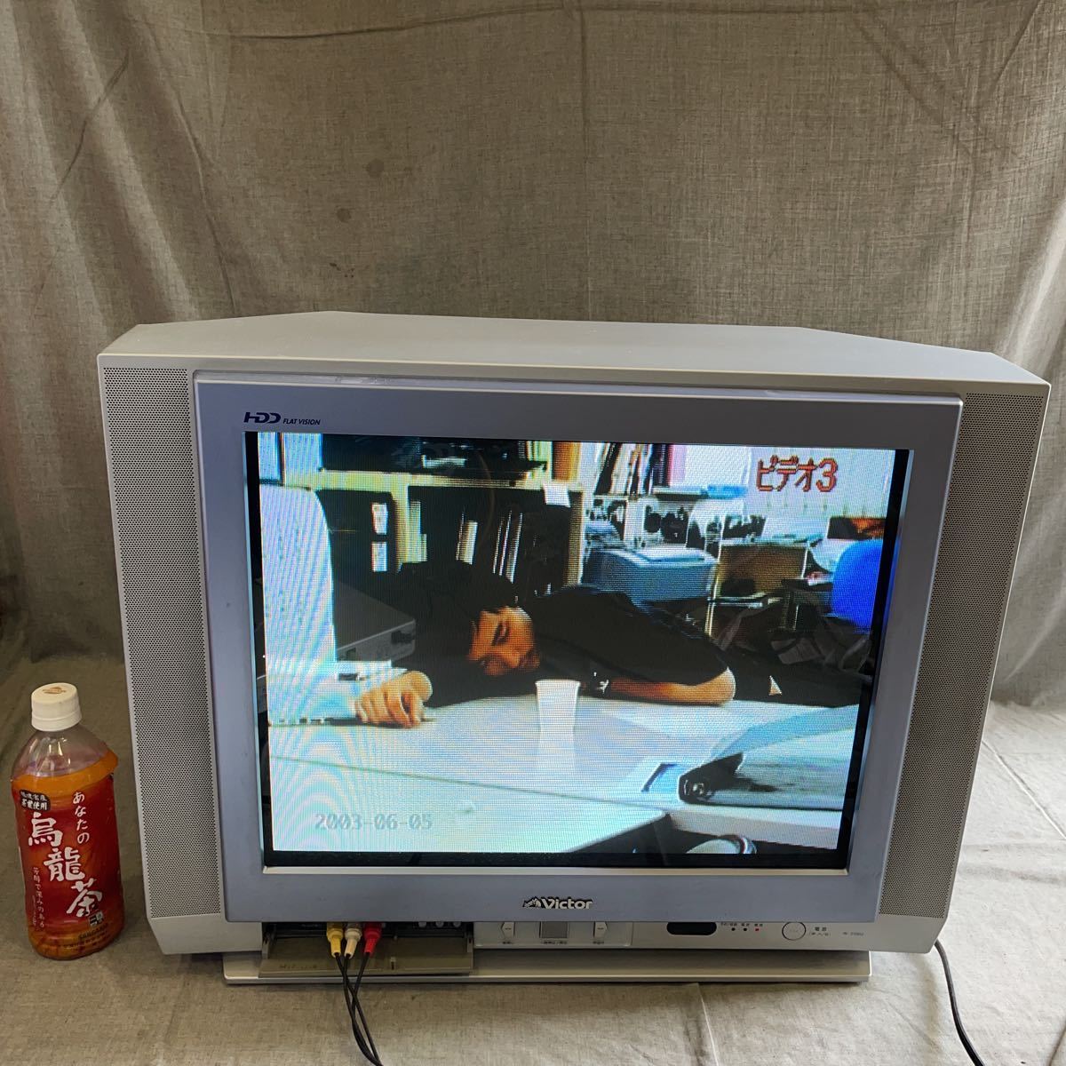 【目立った傷や汚れなし】日本製 21型 アナログ テレビ AV21DD2 ビクター Victor ブラウン管 TV モニター HDD