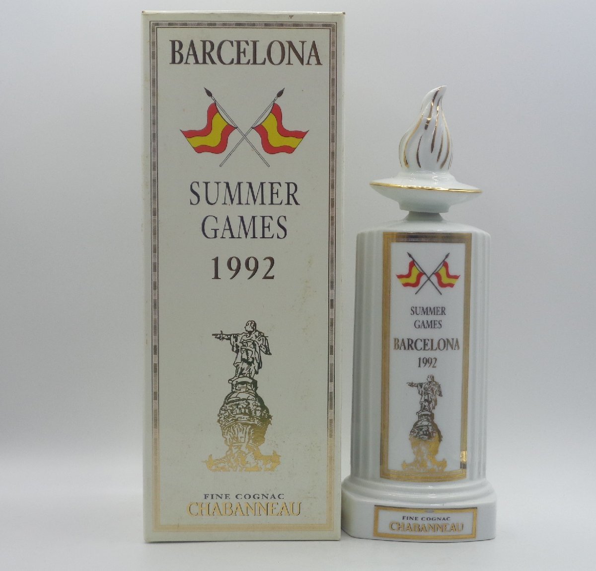 未開栓 1992年バルセロナ五輪 シャンパーニュ ファインコニャック 陶器