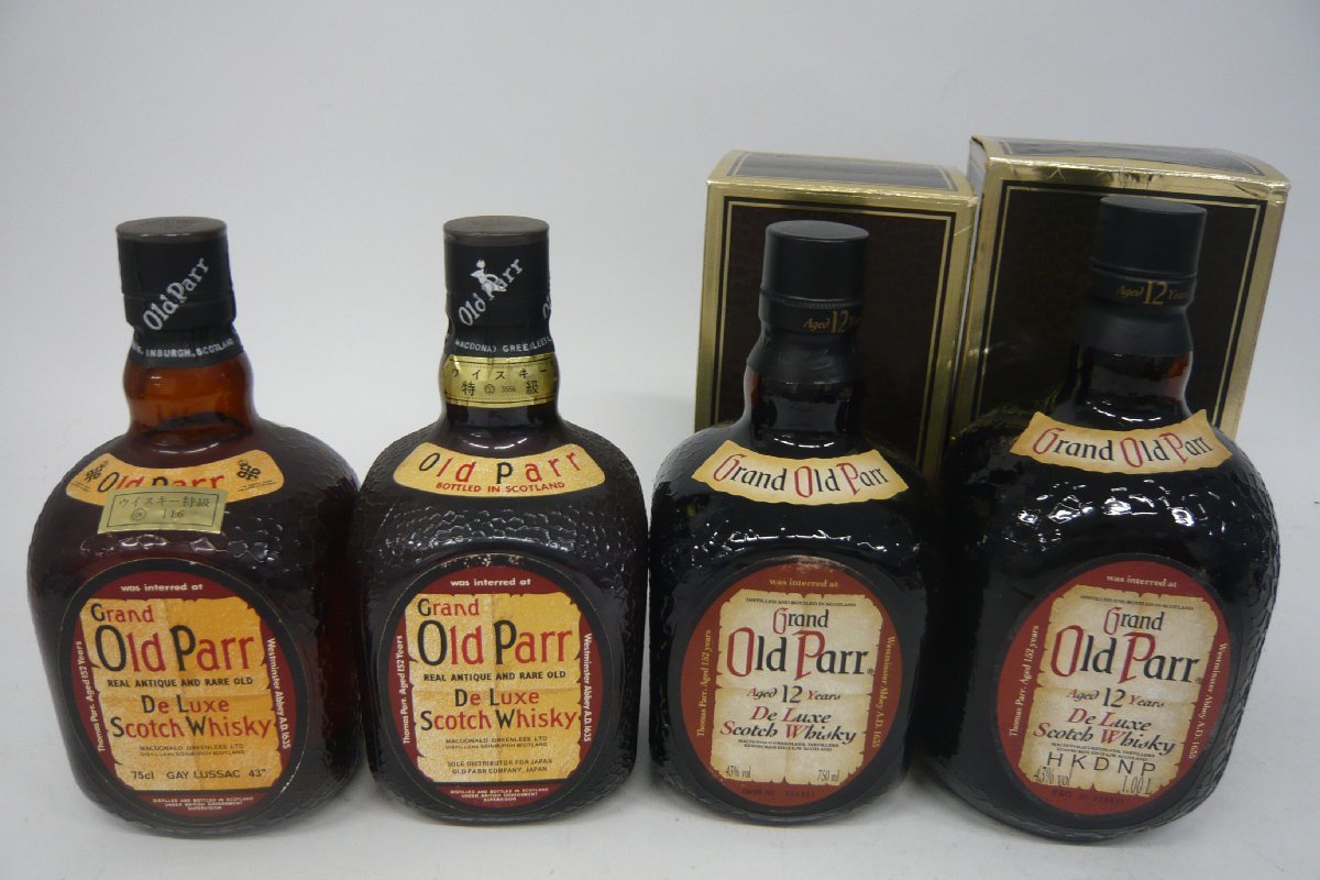 【やや傷や汚れあり】1円～ おたからや K0355 オールドパーOLD PARR デラックス 12年 750ml 1L ウイスキー スコッチ ...