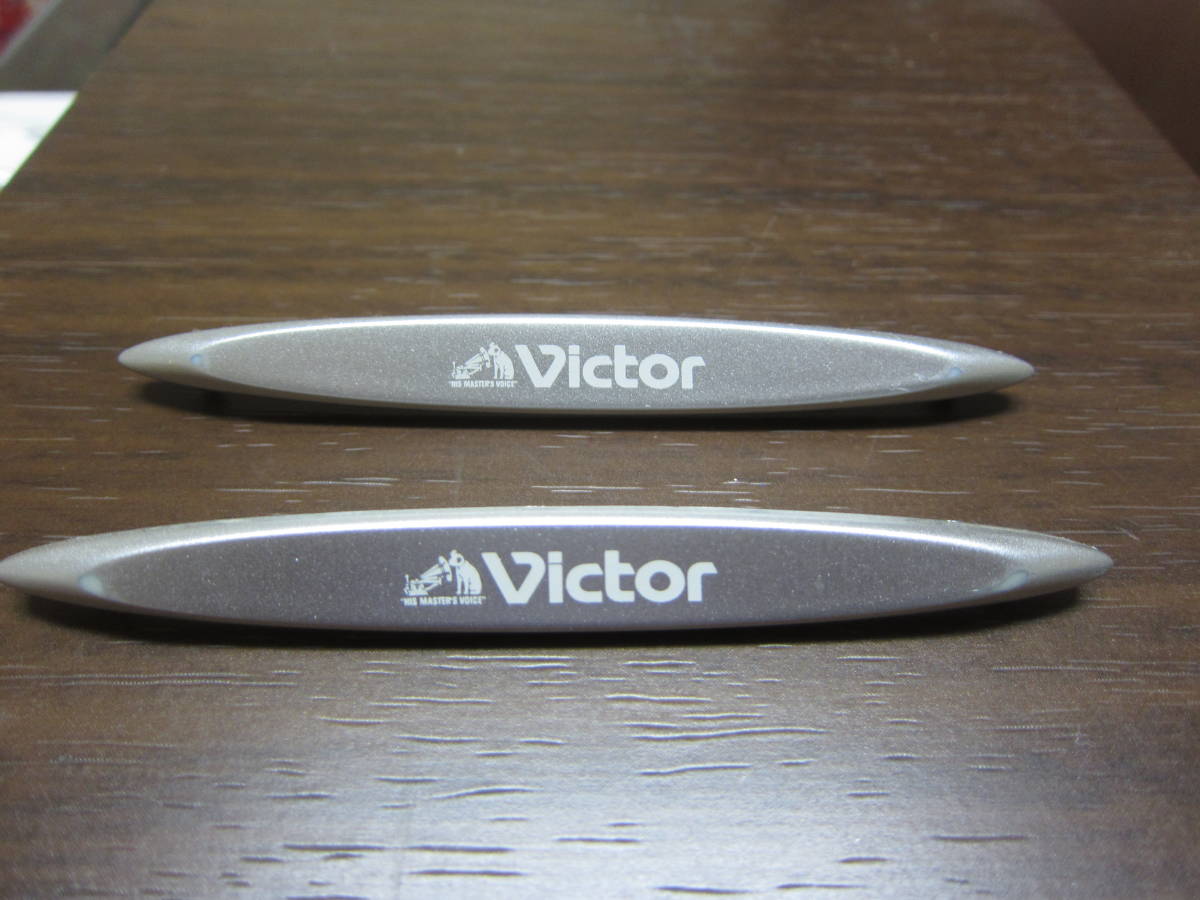 傷や汚れあり】Victor ビクター スピーカー エンブレム 9．2cm 2個