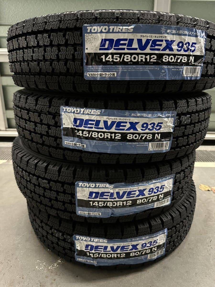 未使用】145/80R12 80/78N スタッドレスタイヤ TOYO トーヨー DELVEX