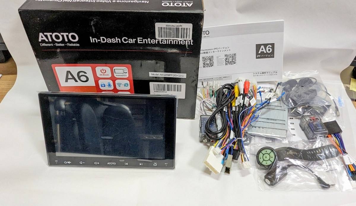 オマケ3個付！☆ATOTO A6 PFダブルDIN 9インチ型 A6G209PF オマケ3