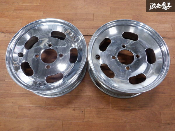 やや傷や汚れあり】TOPY トピー メッキ ディッシュ スチール ホイール 
