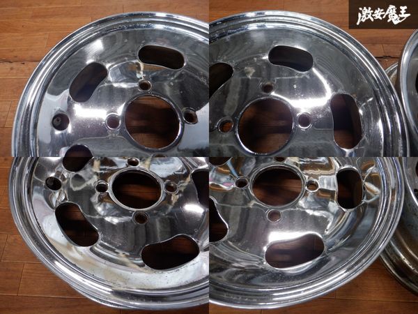 やや傷や汚れあり】TOPY トピー メッキ ディッシュ スチール ホイール 