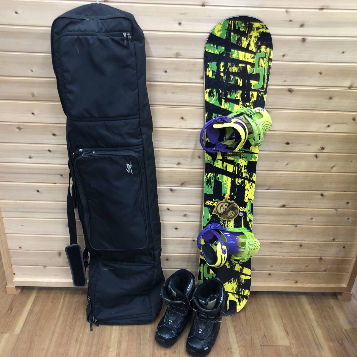 スノーボード スノーボード moss 154 ビンディング FLUX スノーボード 