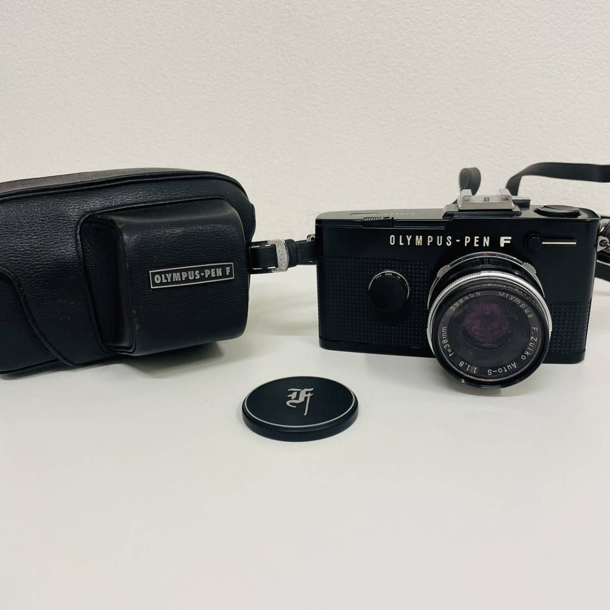 やや傷や汚れあり】オリンパス OLYMPUS-PEN F ブラック ボディ 