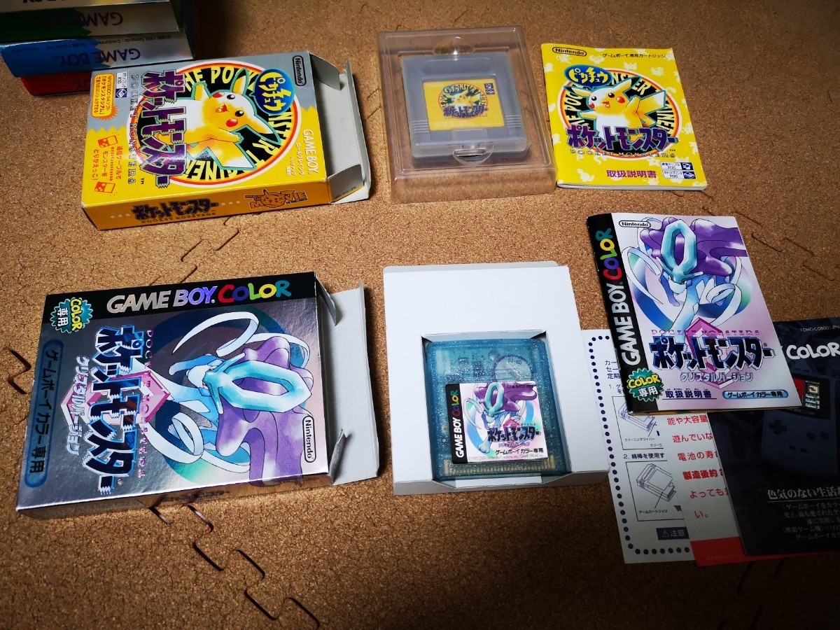 全体的に状態が悪い】《GB ポケットモンスターまとめてセット！箱説 