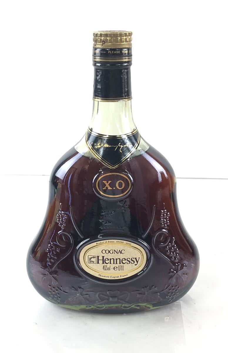 ヘネシーX.O 金キャップ クリアボトル 700ml 箱付き 未開封 未開