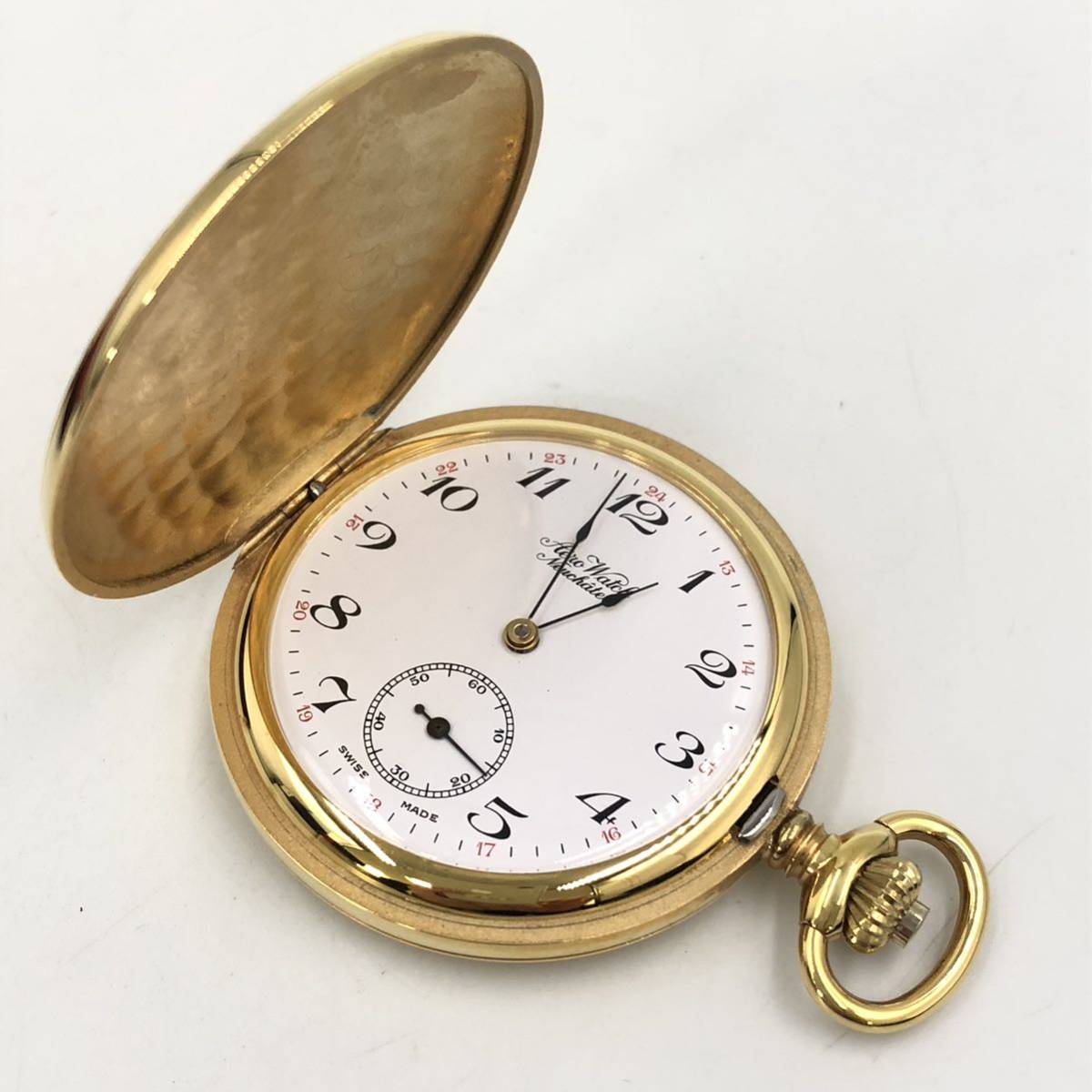 【傷や汚れあり】2.9DTY103★アエロ 懐中時計★Aero Watch/手巻き/ポケットウォッチ/DA2 dC0の落札情報詳細