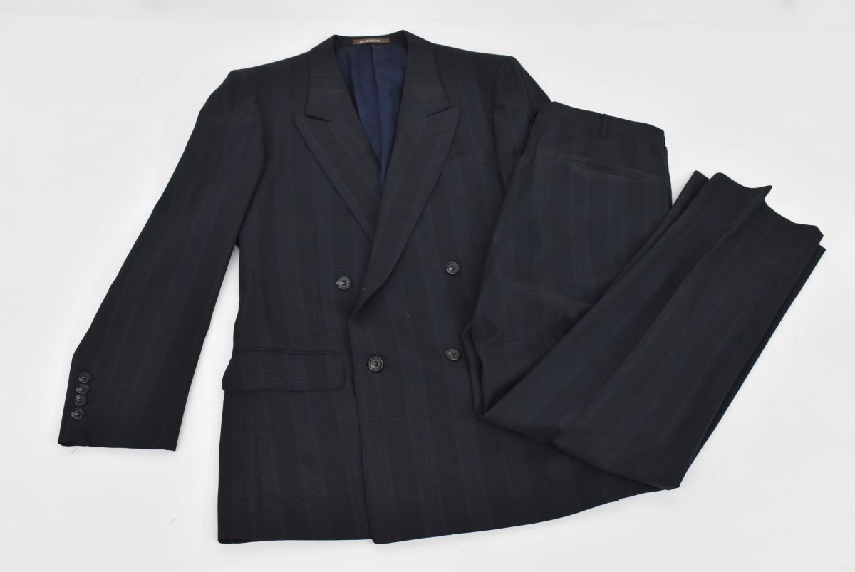 【美品】GIVENCHY セットアップ パンツスーツ ネイビー 美品】GIVENCHY セットアップ パンツスーツ ネイビー