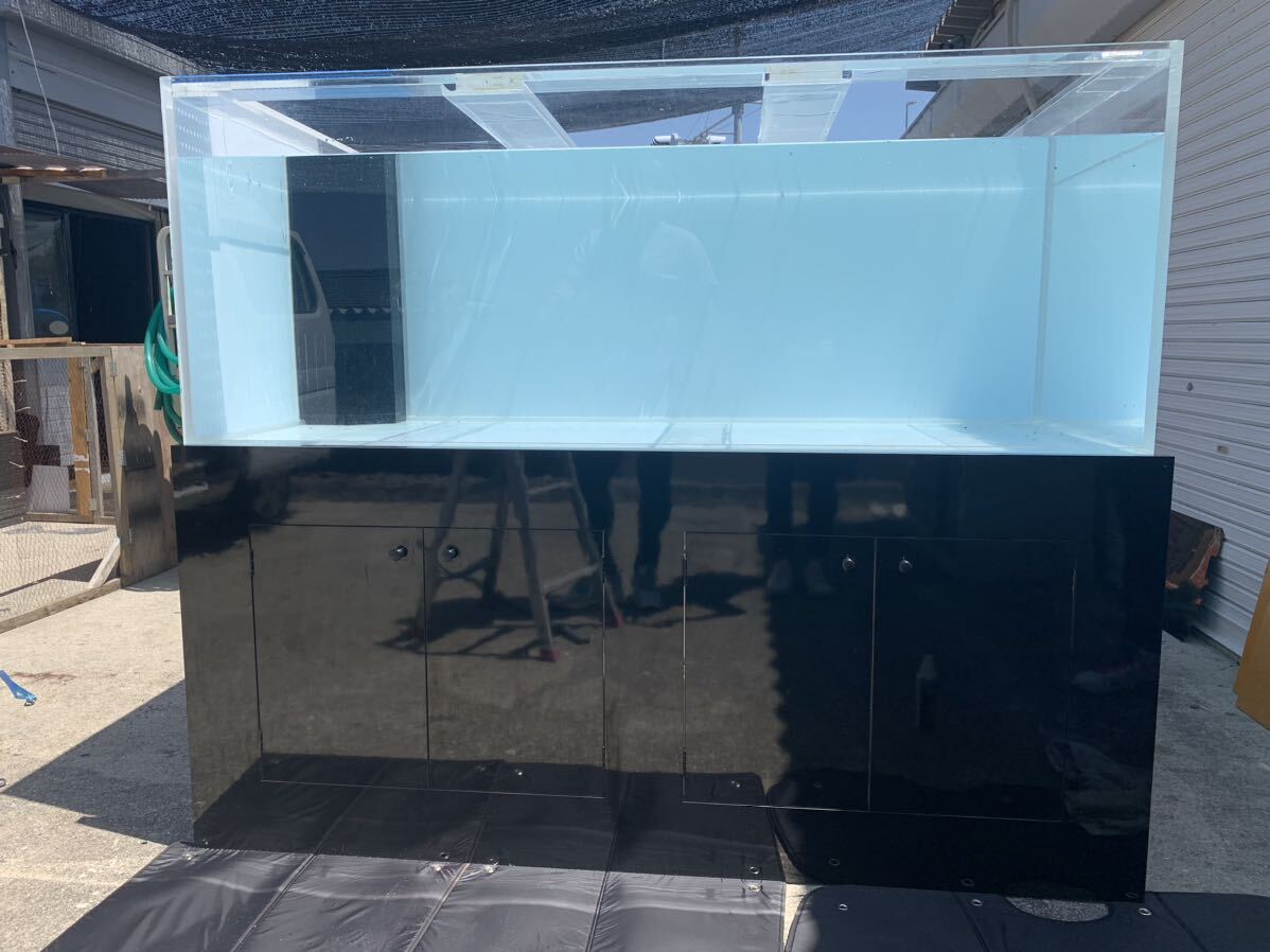 アクリルオーバーフロー水槽 1800 ×600×600 台付 引き取り限定 やや傷
