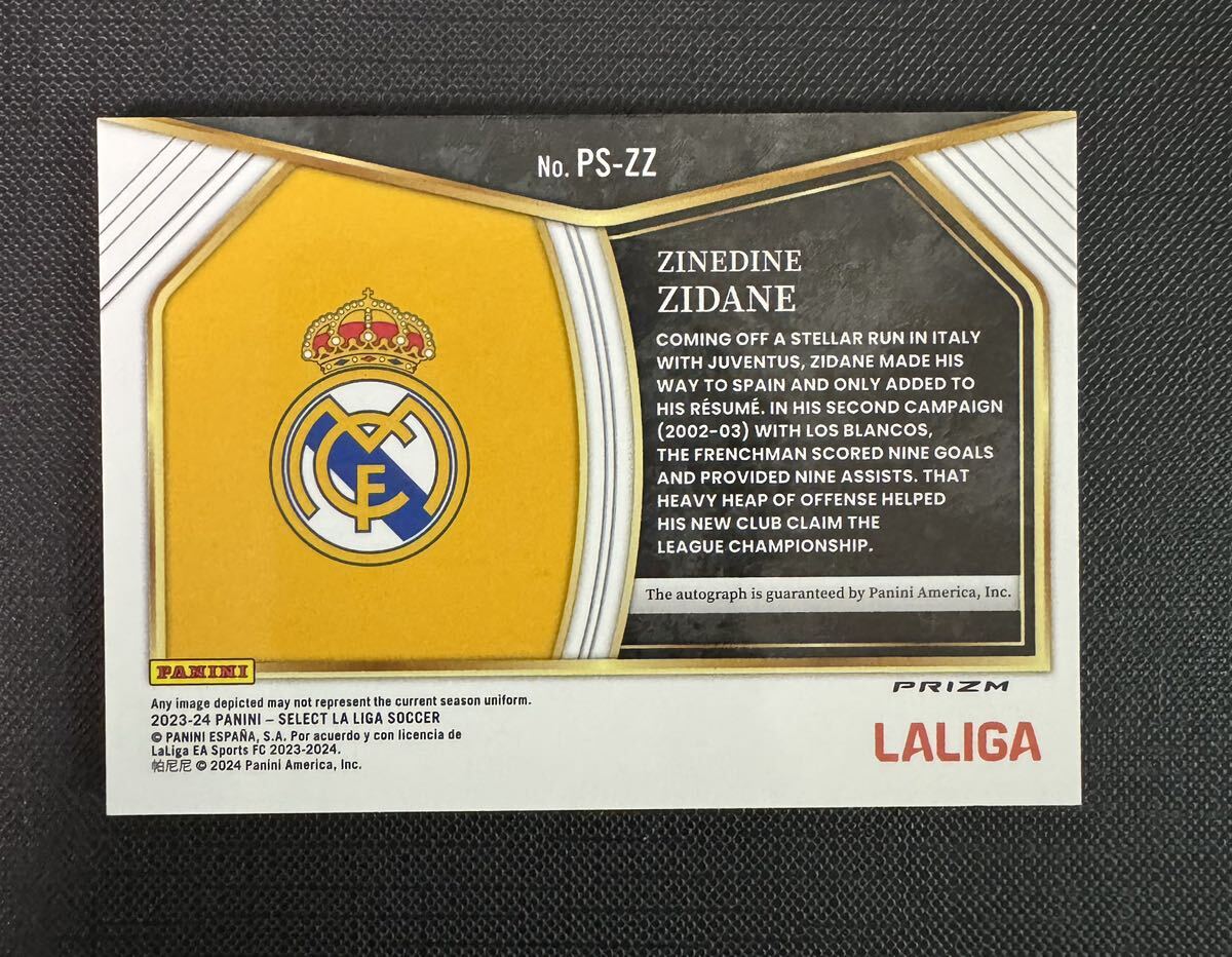 Zinedine Zidane オートグラフカード 1/2 ジダン サインカード Topps