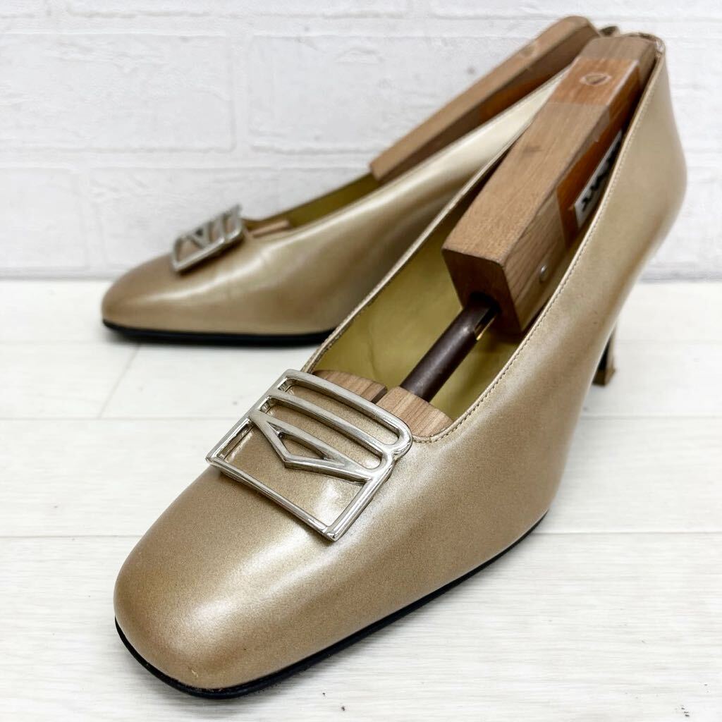 新品未使用】BRUNOMAGLI ブルーノマリ スクエアトゥ パンプス 24