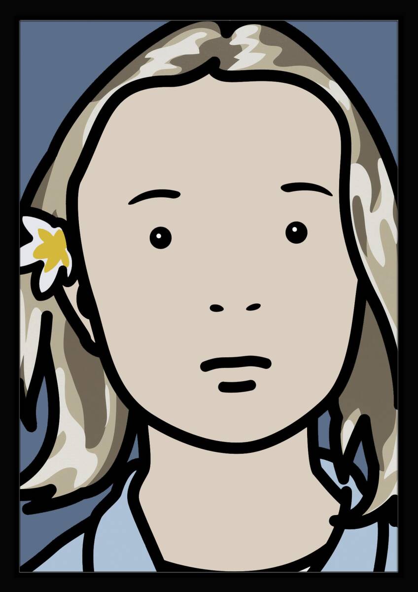 新品】JULIAN OPIE ジュリアン・オピー Beach head 8. Cut out poster