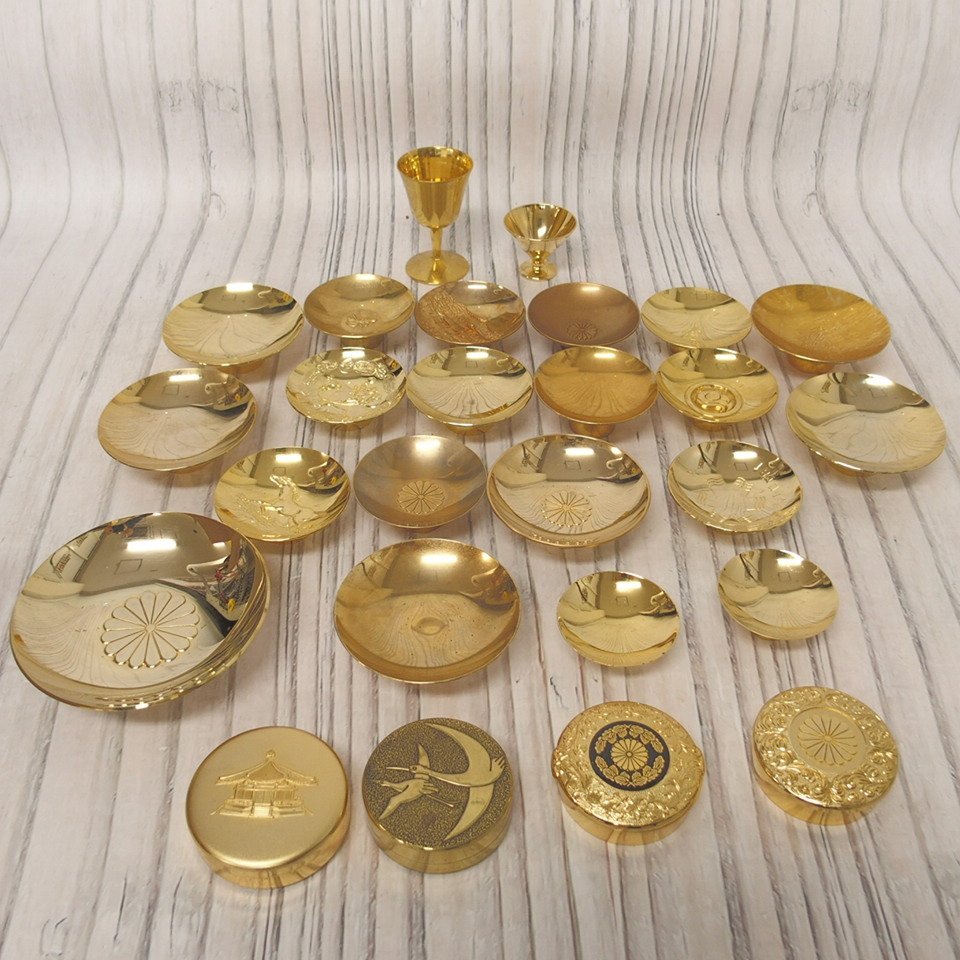 金メッキの虎 レリーフ 24KGP 盃 金杯 おちょこ お猪口 24K-GP