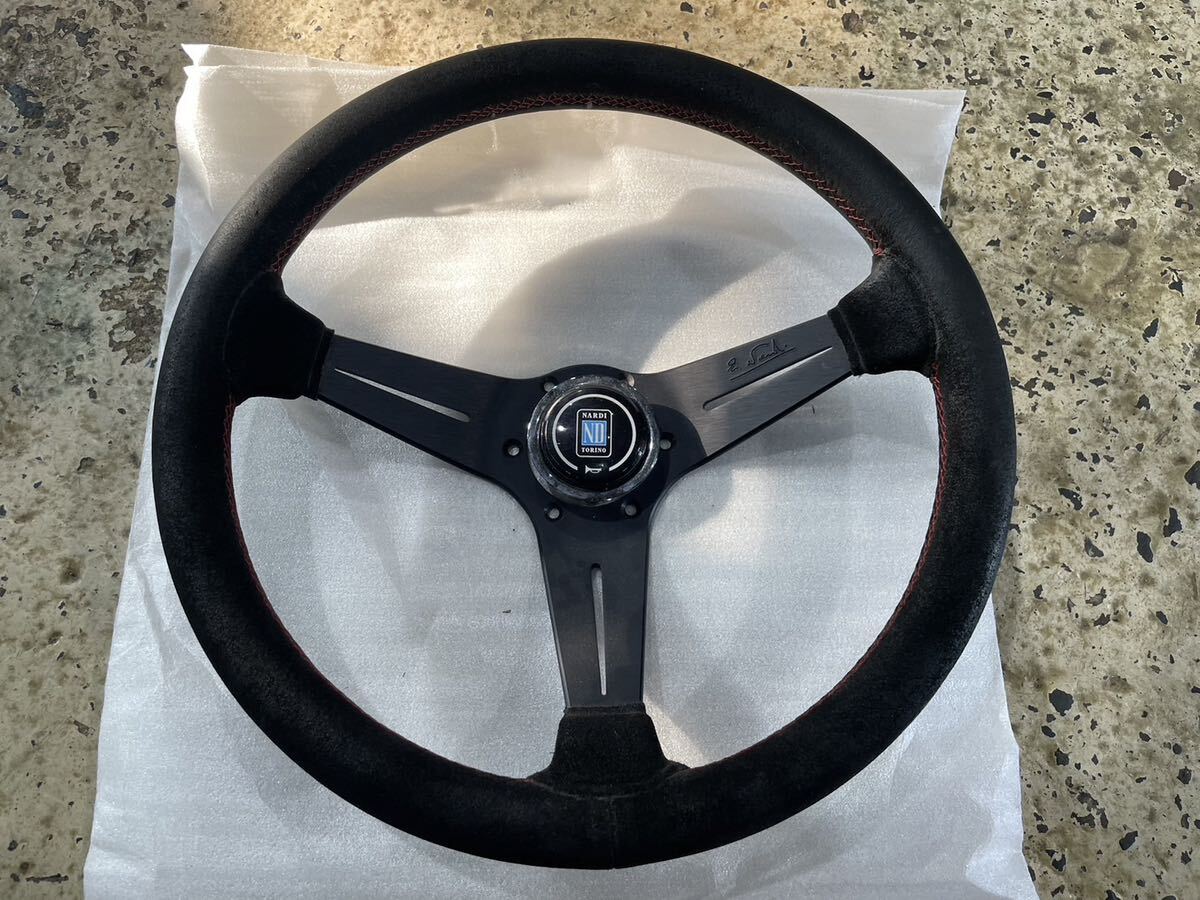 NARDI ナルディ バックスキン 36センチ ステアリングホイール バック
