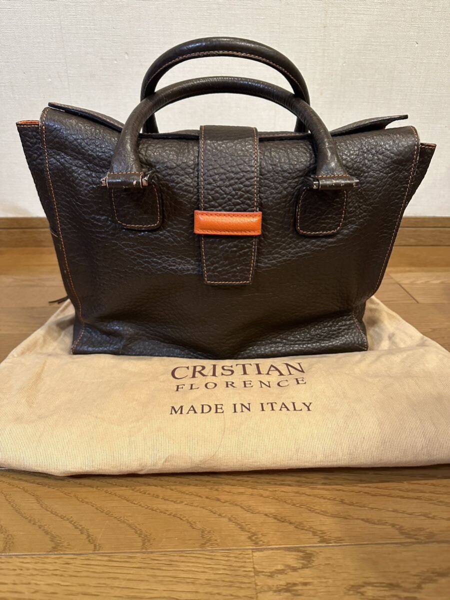 CRISTIAN 高い FLORENCE クリスチャン フローレンス 本革バッグ 馬柄 
