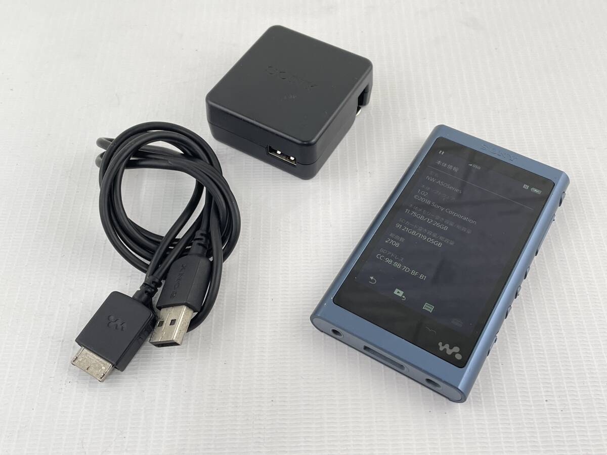 付属品有】Sony Walkman NW-A55 ムーンリットブルー （SONY