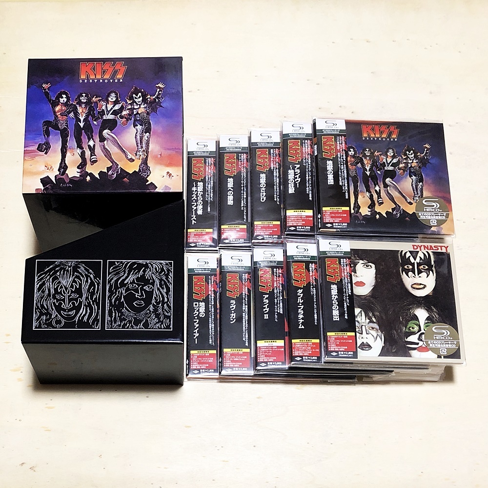 レア盤 ハード・ロック KISS キッス / 紙ジャケ10枚セット + DU特典