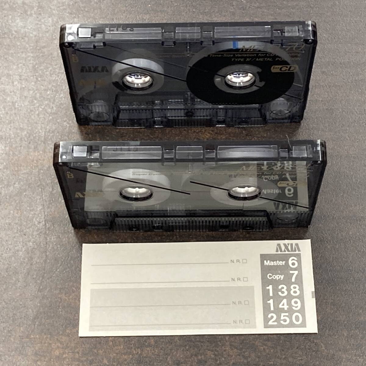 やや傷や汚れあり】0291T アクシア METAL 54 70分 メタル 2本 カセット