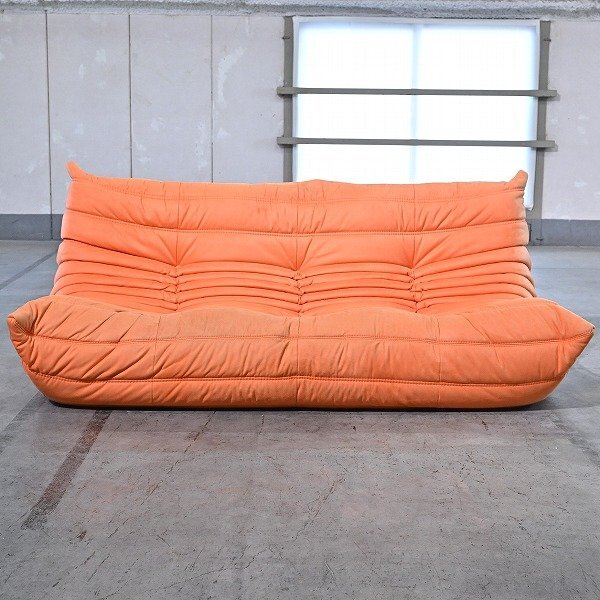 リーンロゼ トーゴ3オレンジ EBK87 リーンロゼ TOGO トーゴ 3人掛け