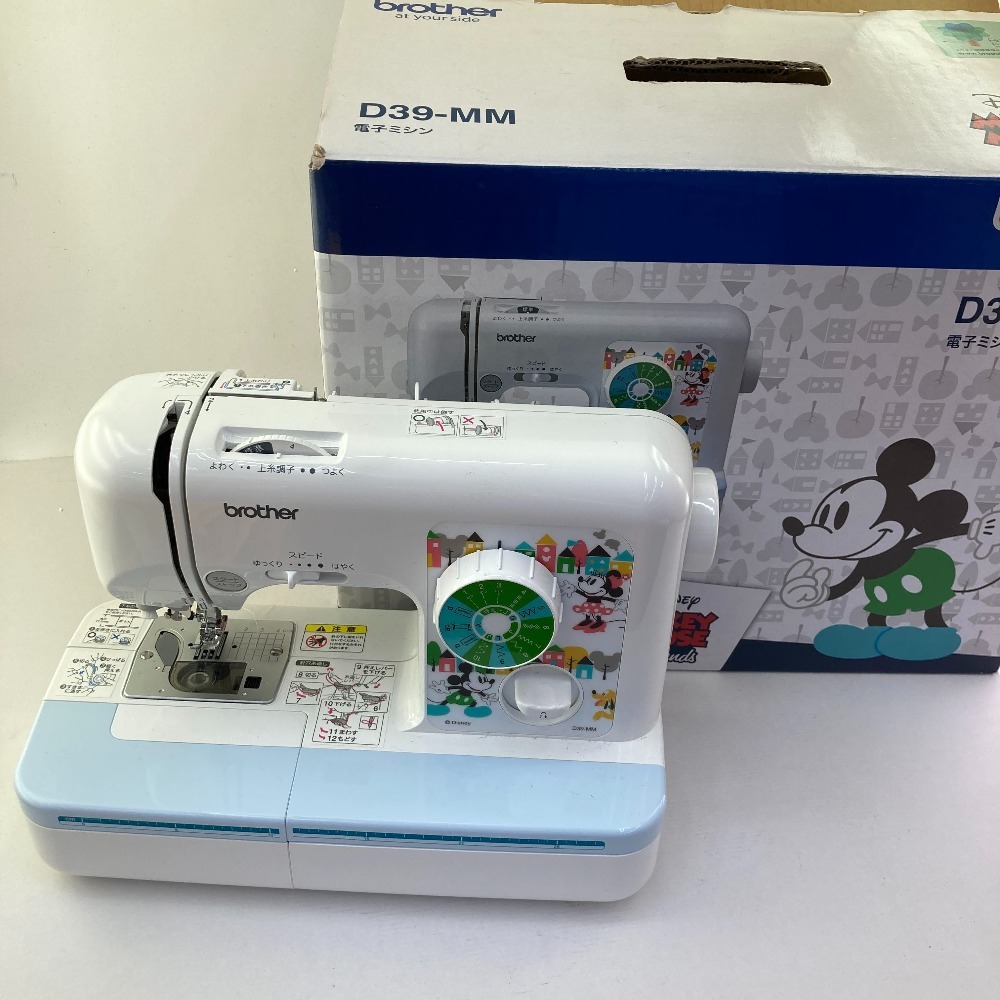極上brotherELU5810 ミッキーミシンD39-MM Brother 電子ミシン