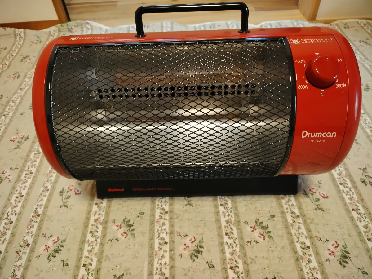 レトロ 極美品 電気ストーブ クォーツファンヒーター 縦型 FE-8F2 中古