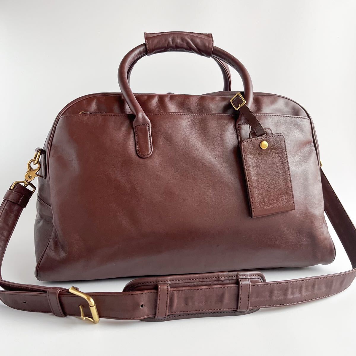 驚きの破格値，品質保証】 1円 コーチ 0599 オールレザー ボストン