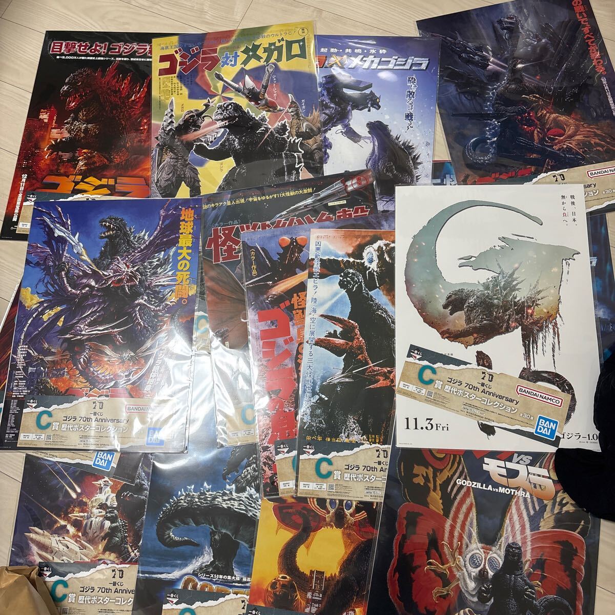 一番くじ ゴジラ C賞 歴代ポスターコレクション 30種フルコンプセット 送料無料 一番くじ ゴジラ 70th Anniversary C賞 歴代ポスター
