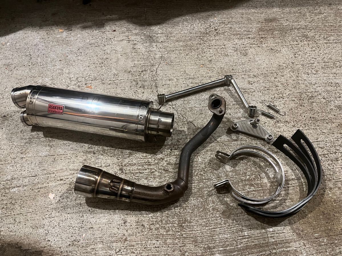 ワンオフ・マフラー製作用／消音効果なし！50φデュアルサイレンサー