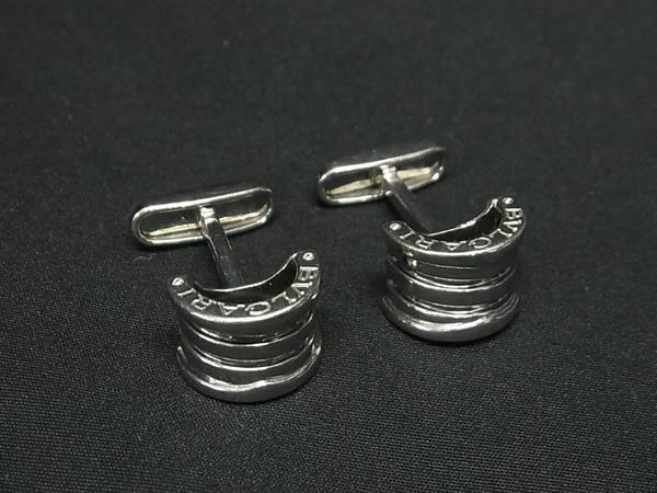 BVLGARI ブルガリ カフス シルバー カフリンクス サークル