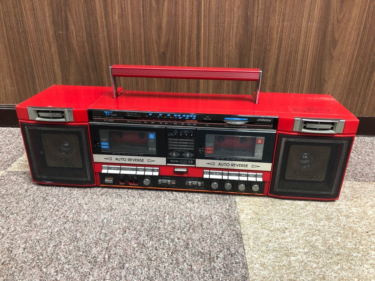 昭和レトロ】 ナショナル やむなく TV付きラジカセ ラジオ