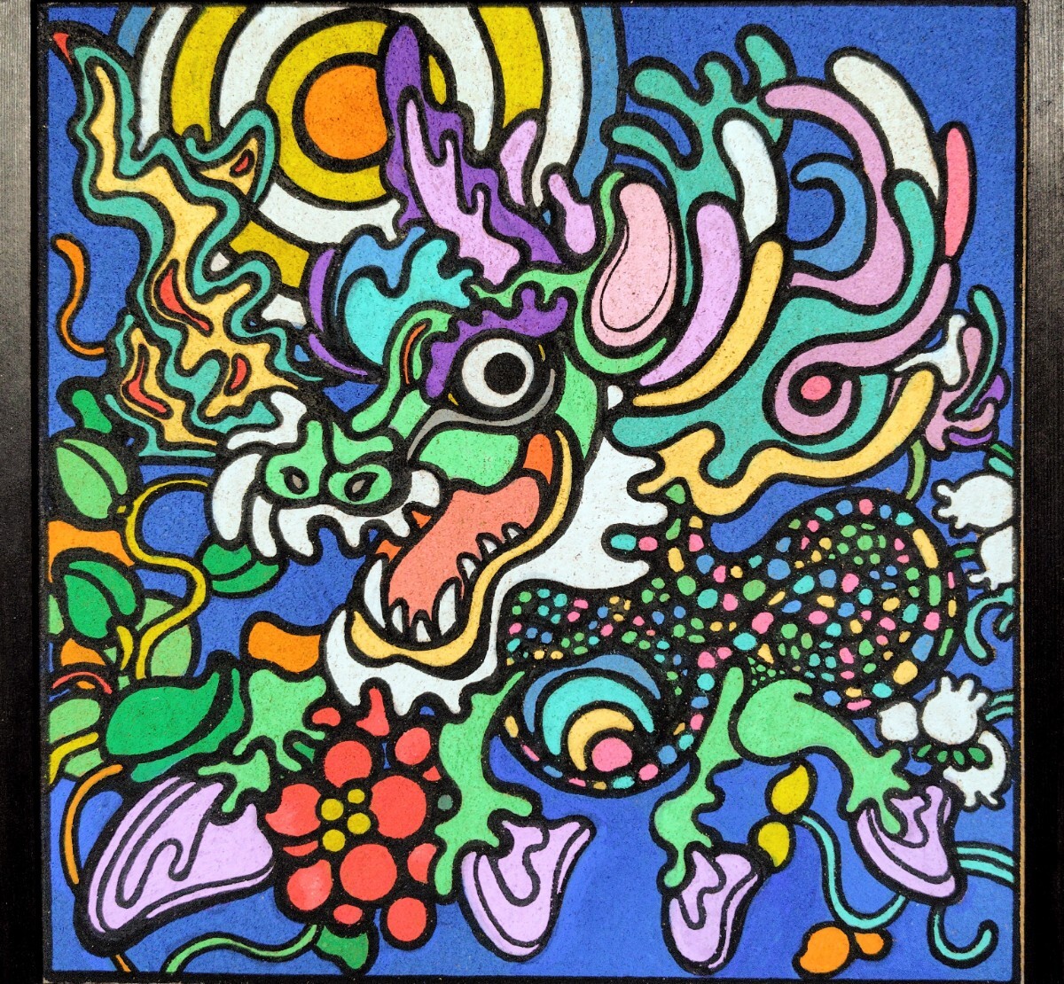 抽象油彩画 抽象画家【泉茂】1968年アメリカ帰国後の貴重な油彩作品